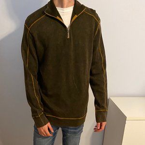 Jake Agave Brown 1/4 Zip Pullover Sweater